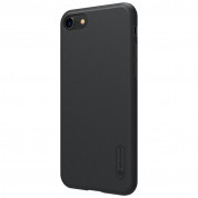 Nillkin Super Frosted Shield Kickstand Case - поликарбонатов кейс с поставка за iPhone SE (2022), iPhone SE (2020), iPhone 8, iPhone 7 (черен) 4