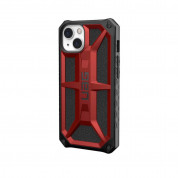 Urban Armor Gear Monarch Case - удароустойчив хибриден кейс за iPhone 13 (червен) 1