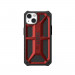 Urban Armor Gear Monarch Case - удароустойчив хибриден кейс за iPhone 13 (червен) 1