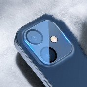 Baseus 2x Camera Lens Protector (SGAPIPH61N-AJT02) - предпазни стъклени защитни покрития за камерата на iPhone 12 (2 броя) (прозрачен) 5