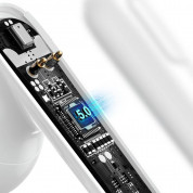 Baseus Simu S2 Active Noise Cancelling TWS In-Ear Bluetooth Earphones (NNGS2-02) - безжични блутут слушалки с кейс за мобилни устройства (бял)  3