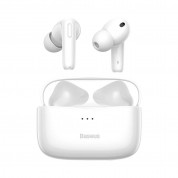 Baseus Simu S2 Active Noise Cancelling TWS In-Ear Bluetooth Earphones (NNGS2-02) - безжични блутут слушалки с кейс за мобилни устройства (бял)  1