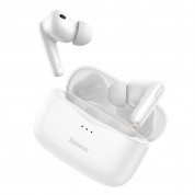 Baseus Simu S2 Active Noise Cancelling TWS In-Ear Bluetooth Earphones (NNGS2-02) - безжични блутут слушалки с кейс за мобилни устройства (бял) 
