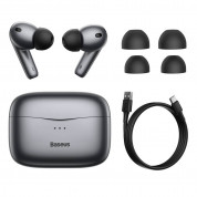 Baseus Simu S2 Active Noise Cancelling TWS In-Ear Bluetooth Earphones (NGS2-0G) - безжични блутут слушалки с кейс за мобилни устройства (сив)  17