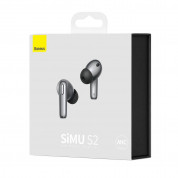 Baseus Simu S2 Active Noise Cancelling TWS In-Ear Bluetooth Earphones (NGS2-0G) - безжични блутут слушалки с кейс за мобилни устройства (сив)  18