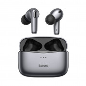 Baseus Simu S2 Active Noise Cancelling TWS In-Ear Bluetooth Earphones (NGS2-0G) - безжични блутут слушалки с кейс за мобилни устройства (сив)  1