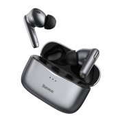 Baseus Simu S2 Active Noise Cancelling TWS In-Ear Bluetooth Earphones (NGS2-0G) - безжични блутут слушалки с кейс за мобилни устройства (сив) 