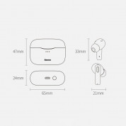 Baseus Simu S2 Active Noise Cancelling TWS In-Ear Bluetooth Earphones (NGS2-0G) - безжични блутут слушалки с кейс за мобилни устройства (сив)  16