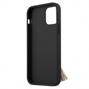 Guess Saffiano Hard Case With Ring Stand for iPhone 12 Pro Max (black) 1