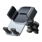 Baseus Easy Control Gravity Car Vent Mount (SUYK000101) - поставка за радиатора на кола за смартфони с дисплеи до 6.7 инча (черен)