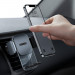 Baseus Easy Control Gravity Car Vent Mount (SUYK000101) - поставка за радиатора на кола за смартфони с дисплеи до 6.7 инча (черен) 8