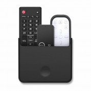 Elago Apple TV Universal Remote Holder Mount (Large) - поставка за Apple TV Siri Remote или други дистанционни за закрепяне към стена или гладка повърхност (черен)