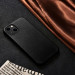 iCarer Leather Oil Wax MagSafe Case - кожен (естествена кожа) кейс с MagSafe за iPhone 13 mini (черен) 14
