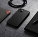 iCarer Leather Oil Wax MagSafe Case - кожен (естествена кожа) кейс с MagSafe за iPhone 13 mini (черен) 12