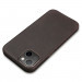 iCarer Leather Oil Wax MagSafe Case - кожен (естествена кожа) кейс с MagSafe за iPhone 13 mini (кафяв) 10