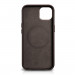 iCarer Leather Oil Wax MagSafe Case - кожен (естествена кожа) кейс с MagSafe за iPhone 13 (кафяв) 6