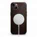 iCarer Leather Oil Wax MagSafe Case - кожен (естествена кожа) кейс с MagSafe за iPhone 13 (кафяв) 4