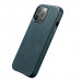 iCarer Leather Oil Wax MagSafe Case - кожен (естествена кожа) кейс с MagSafe за iPhone 13 Pro Max (син) 9