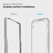 Spigen Glass.Tr Align Master Full Cover Tempered Glass - калено стъклено защитно покритие за целия дисплей на iPhone 13 Pro Max (черен-прозрачен) 5