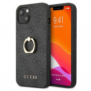 Guess Hard Case 4G With Ring Stand for iPhone 13 (black)