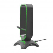 Vertux Gaming Extent Mouse Bungee With Headphone Stand And USB Hub - мултифункционална поставка за слушалки с USB изходи (черен)