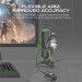 Vertux Gaming Extent Mouse Bungee With Headphone Stand And USB Hub - мултифункционална поставка за слушалки с USB изходи (черен) 4