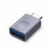 Elago LED USB-C Male to USB-A 3.0 Female Adapter - алуминиев USB адаптер за MacBook и устройства с USB-C порт (тъмносив) 1