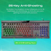 Vertux Amber Pro Performance Gaming Keyboard - геймърска клавиатура с LED подсветка (за PC) (черен) 2