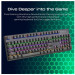 Vertux Tactical Advance Performance Mechanical Keyboard - механична геймърска клавиатура с LED подсветка (за PC) (черен) 2