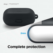 Elago AirPods 3 Silicone Hang Case - силиконов калъф с карабинер за Apple AirPods 3 (черен) 5