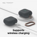 Elago AirPods 3 Silicone Hang Case - силиконов калъф с карабинер за Apple AirPods 3 (тъмносив) 7