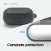 Elago AirPods 3 Silicone Hang Case - силиконов калъф с карабинер за Apple AirPods 3 (тъмносив) 6