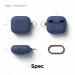 Elago AirPods 3 Silicone Hang Case - силиконов калъф с карабинер за Apple AirPods 3 (тъмносин) 8