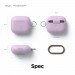 Elago AirPods 3 Silicone Hang Case - силиконов калъф с карабинер за Apple AirPods 3 (светлолилав) 8