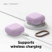 Elago AirPods 3 Silicone Hang Case - силиконов калъф с карабинер за Apple AirPods 3 (светлолилав) 7