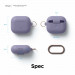 Elago AirPods 3 Silicone Hang Case - силиконов калъф с карабинер за Apple AirPods 3 (лилав) 8