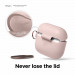 Elago AirPods 3 Silicone Hang Case - силиконов калъф с карабинер за Apple AirPods 3 (розов) 3