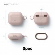 Elago AirPods 3 Silicone Hang Case - силиконов калъф с карабинер за Apple AirPods 3 (розов) 7