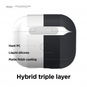Elago AirPods 3 Liquid Hybrid Case - твърд силиконов кейс за Apple AirPods 3 (черен) 1