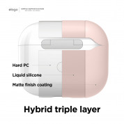 Elago AirPods 3 Liquid Hybrid Case - твърд силиконов кейс за Apple AirPods 3 (розов) 1