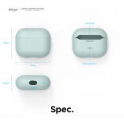 Elago AirPods 3 Liquid Hybrid Case - твърд силиконов кейс за Apple AirPods 3 (зелен) 7