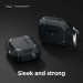 Elago AirPods 3 Solid Armor Hang Case - удароустойчив силиконов калъф с карабинер за Apple Airpods 3 (черен) 4