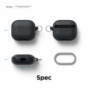 Elago AirPods 3 EDC Hang Case - удароустойчив силиконов калъф с карабинер за Apple Airpods 3 (черен) 7