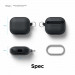 Elago AirPods 3 EDC Hang Case - удароустойчив силиконов калъф с карабинер за Apple Airpods 3 (черен) 8
