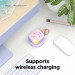 Elago AirPods 3 Ice Cream Design Silicone Case - силиконов калъф с карабинер за Apple AirPods 3 (лилав) 5