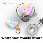 Elago AirPods 3 Ice Cream Design Silicone Case - силиконов калъф с карабинер за Apple AirPods 3 (лилав) 5