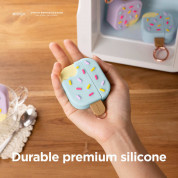 Elago AirPods 3 Ice Cream Design Silicone Case - силиконов калъф с карабинер за Apple AirPods 3 (зелен) 3