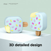 Elago AirPods 3 Ice Cream Design Silicone Case - силиконов калъф с карабинер за Apple AirPods 3 (зелен) 2