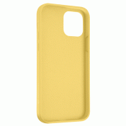 Tactical Velvet Smoothie Cover - силиконов калъф за iPhone 13 (жълт) 1