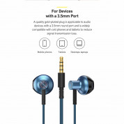 Baseus Encok Wired Earphones H19 - слушалки с микрофон за мобилни устройства с 3.5 мм жак (син) 5